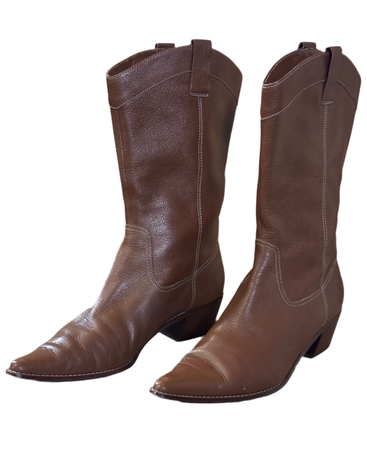 ANNE KLEIN Women Mid Calf Cowboy Boot Size 10