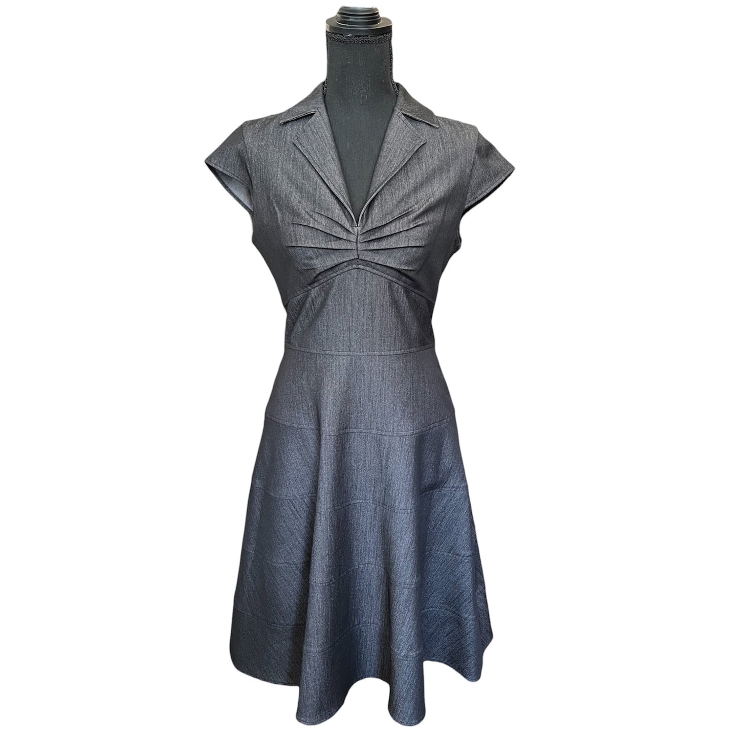 Calvin Klein Dark Gray Denim Color Dress Size 4
