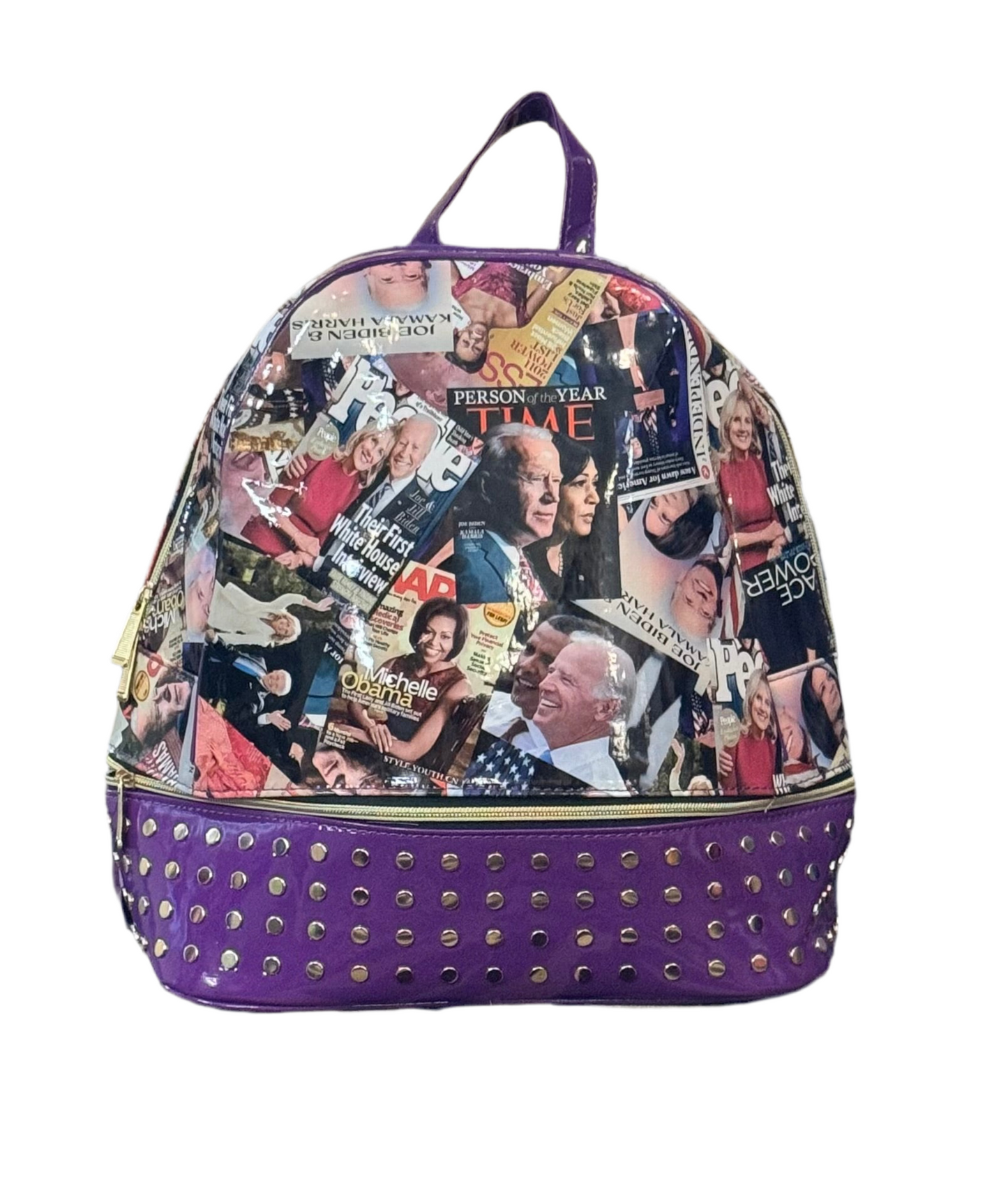 Purple Magazine Obama Backpack