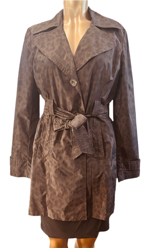 Dana Buchman Animal Print Coats Trench Coats  Size S