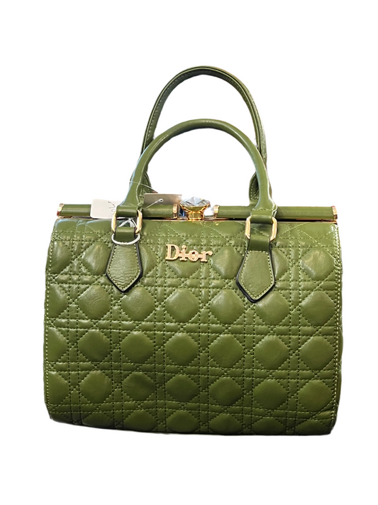 Imitation Dior Forest Green Handbag w/ Wallet