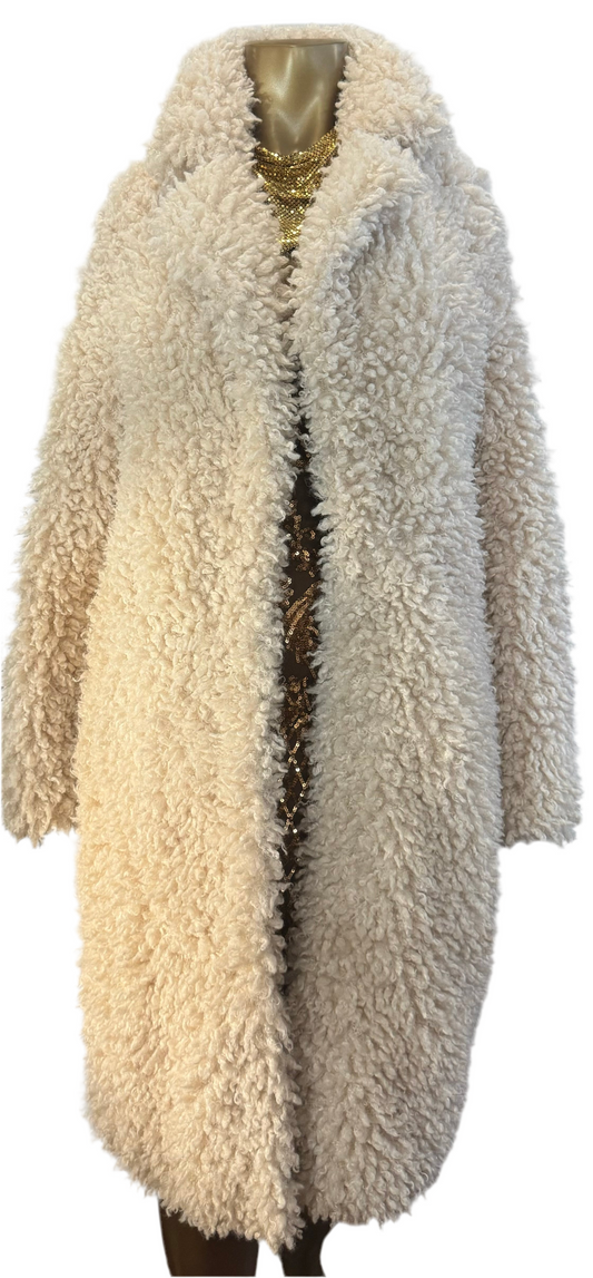 Eaves Shearling Faux Coat  Size XS