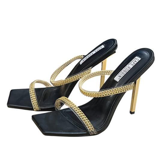 Cape Ribbons Slip On Stilettos Size 10