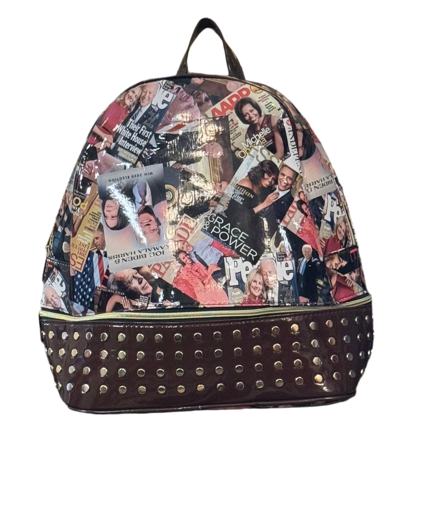 Brown  Obama Magazine Backpack