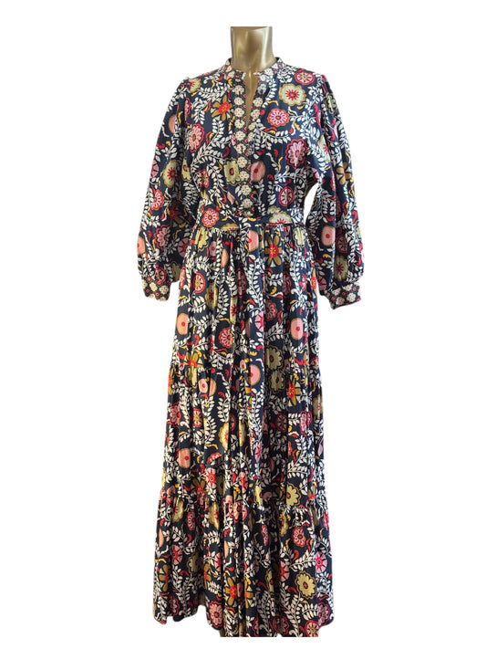 Boden Ava Maxi Tiered Dress  Size 8R