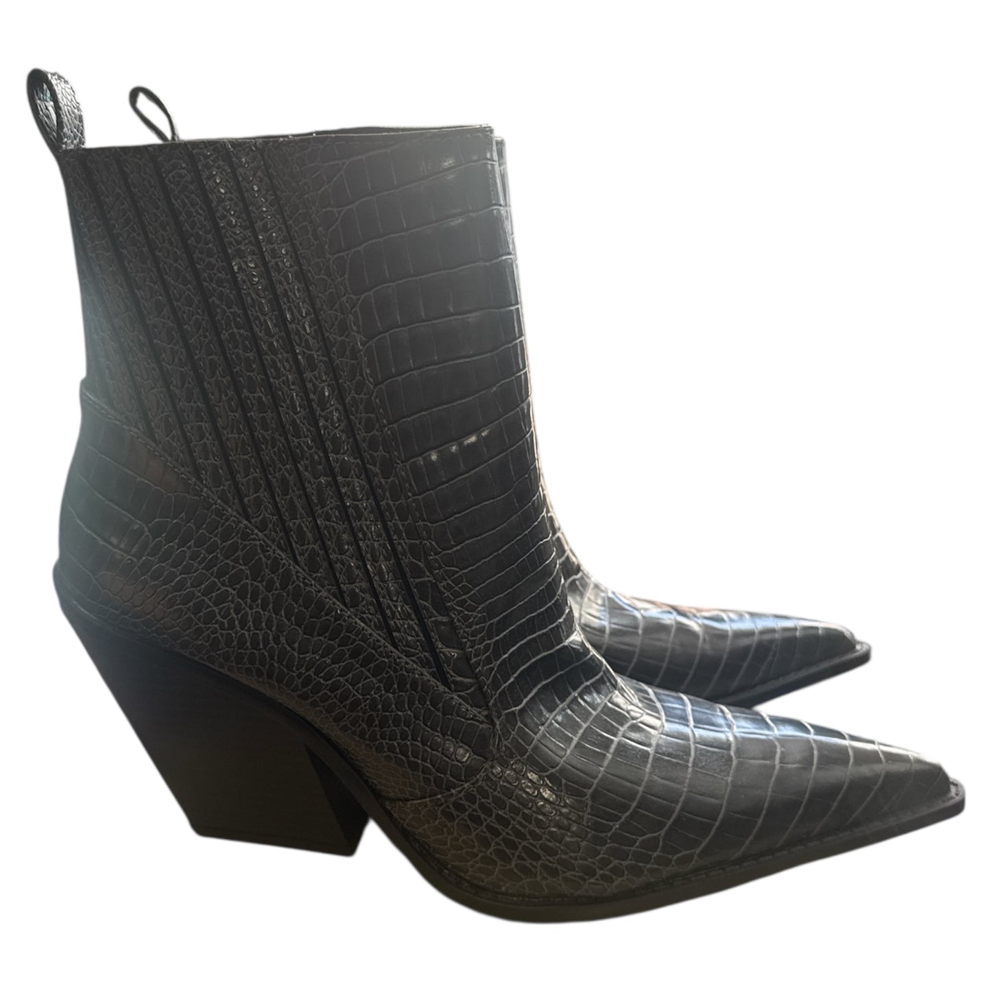 Zara Animal Print Cowboy Heeled Boot Size 41(10)