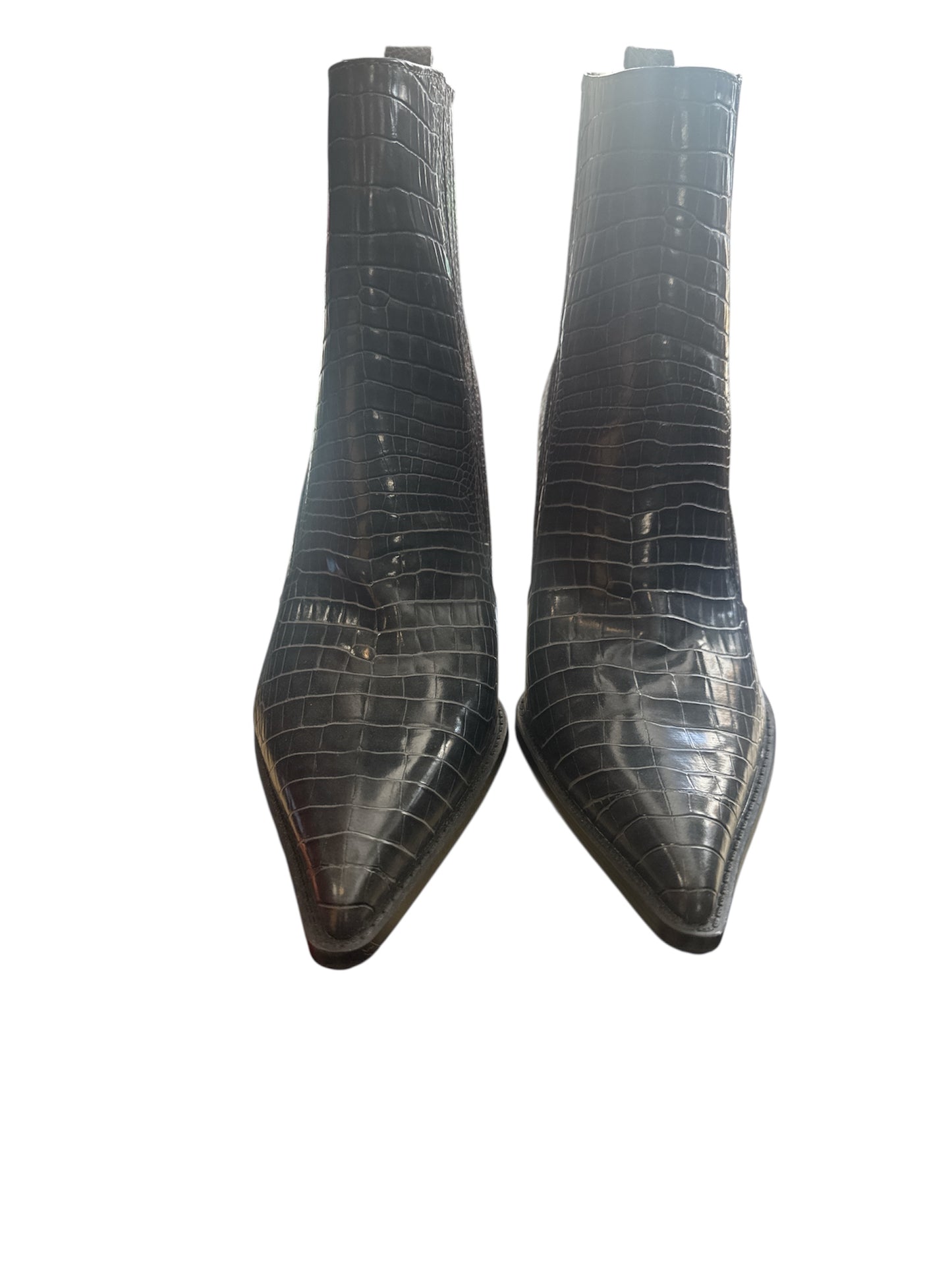 Zara Animal Print Cowboy Heeled Boot Size 41(10)