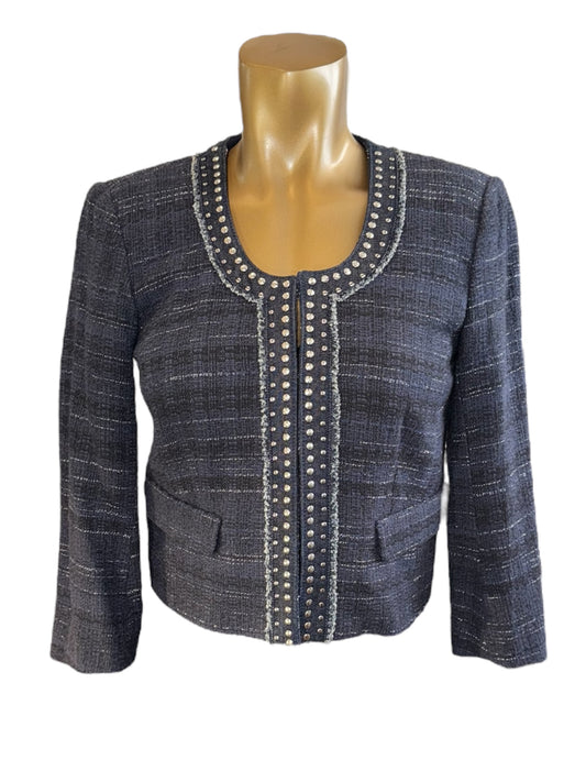 LOFT ANN TAYLOR Tweed Crop Blazer Size 2