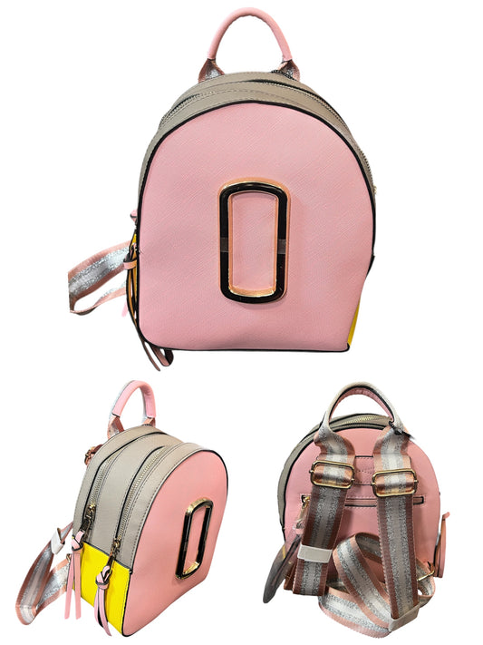 Light Pink Mini Color Block Bookbag