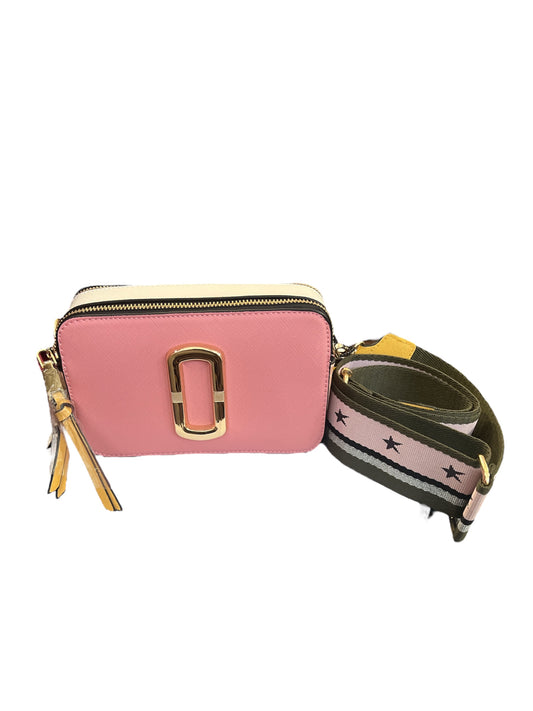 Pink Color block Crossbody Bag