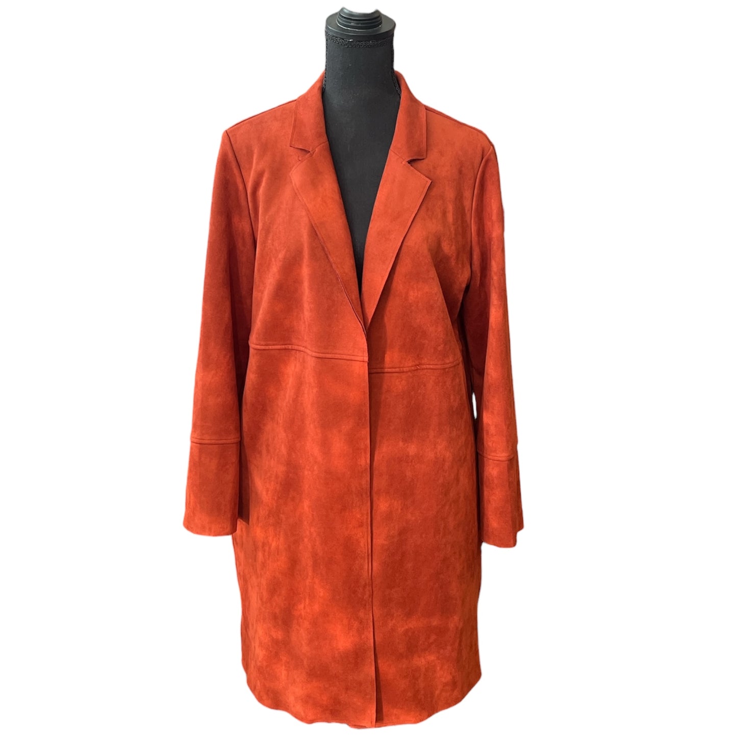 Premise Burnt Orange Suede Duster Size L