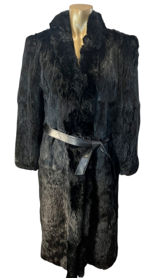 Women Long Real Rabbit Fur  Size M