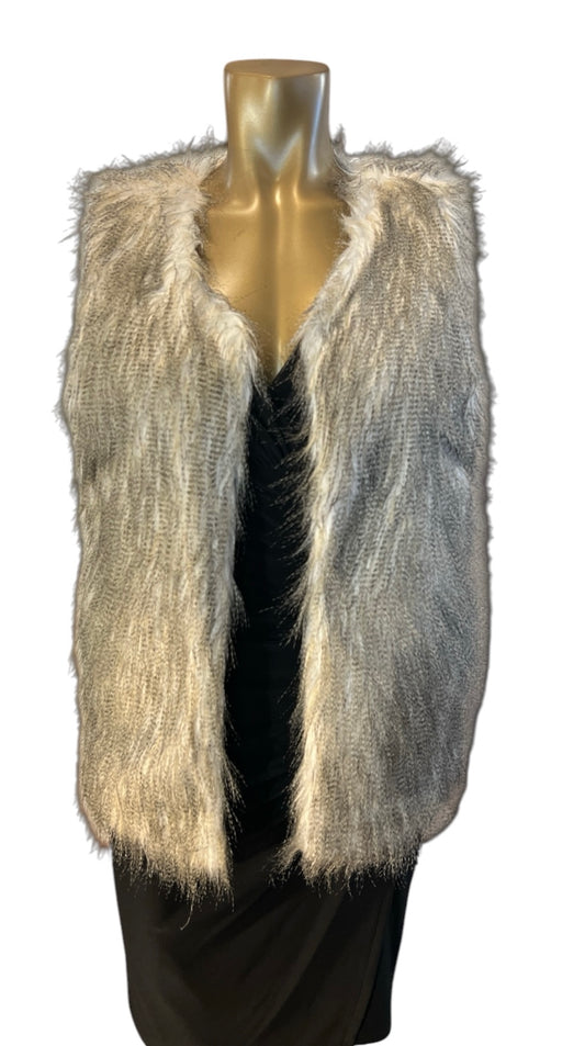 TobinFaux Fur Vest  Size M