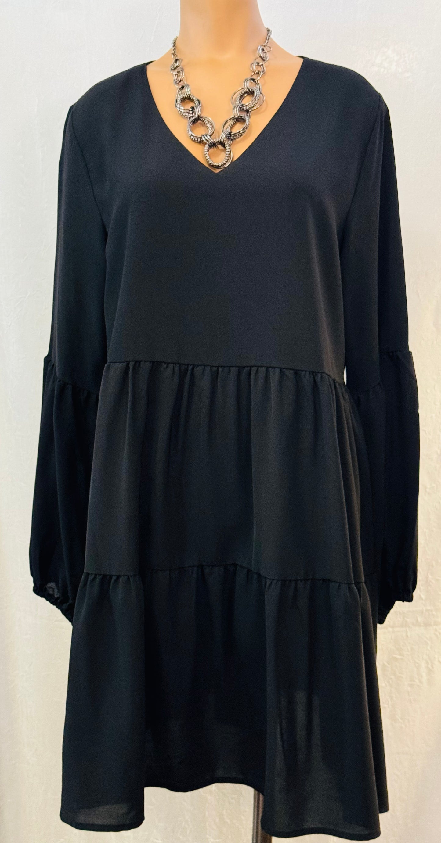 V Neck Tunic Dress  Size L